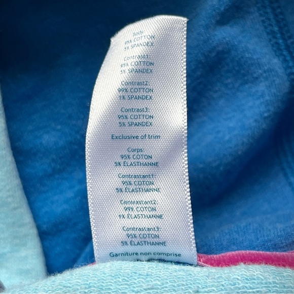 Ivivva Fleece Hoodie Good in the Hood Jacket Coat Full Zip Blue Teal Scuba Sz 10 - Picture 3 of 12